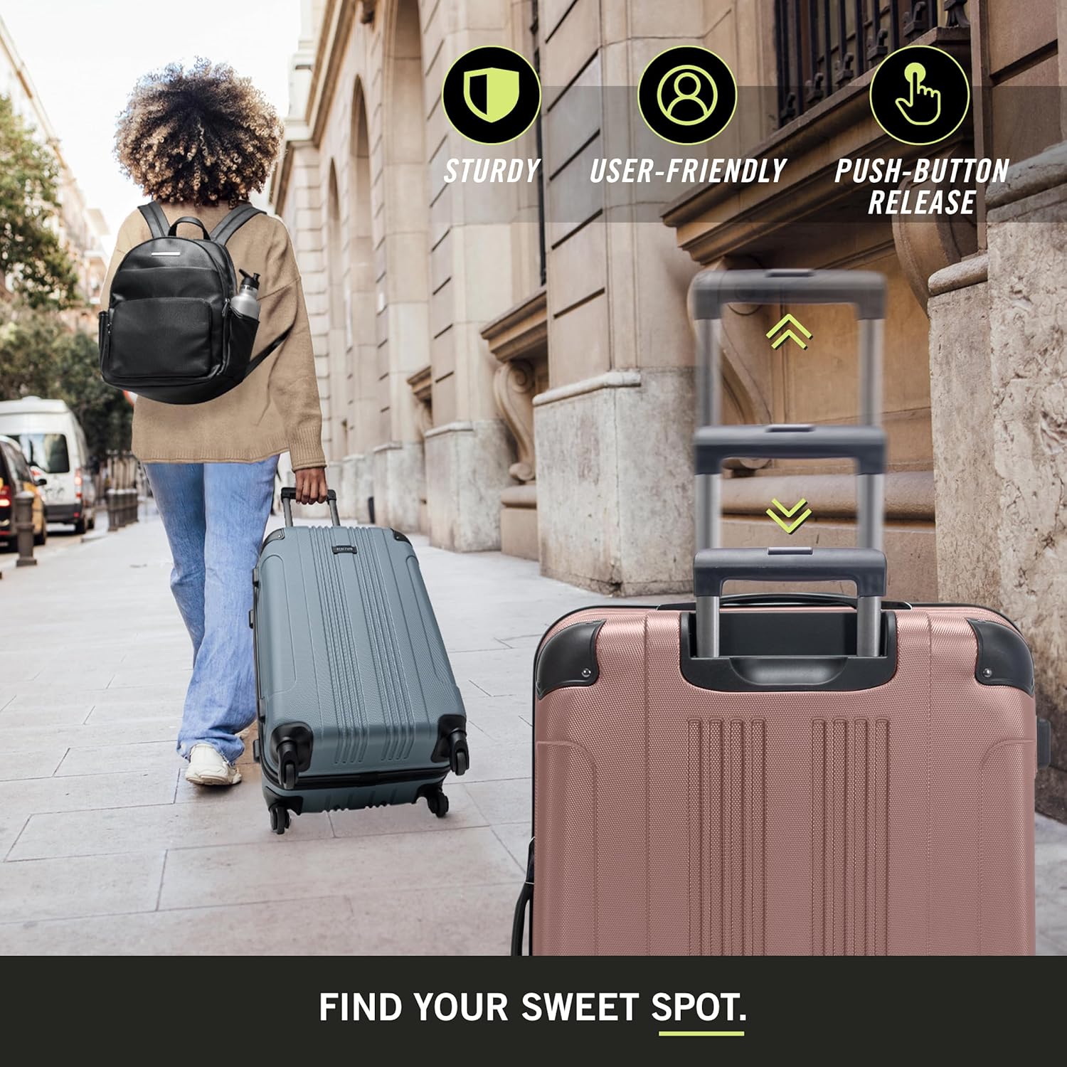 Detalle de Kenneth Cole REACTION Out of Bounds 2-piece luggage set 20"