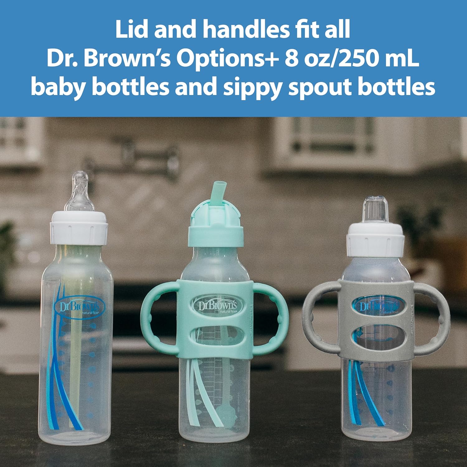 Thumbnail 4 de Dr. Brown's Milestones Narrow Sippy Bottle 8 oz