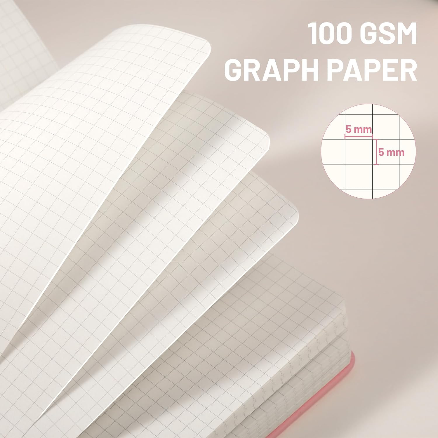 Detalle de CAGIE Graph Paper Notebook, 320 Pages