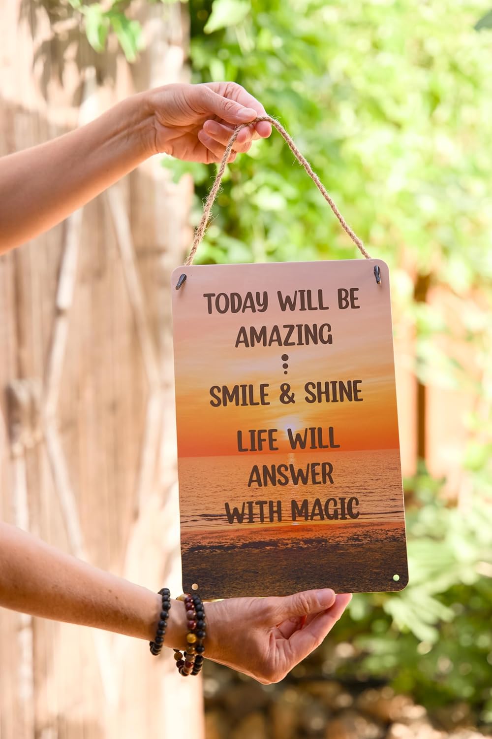 Thumbnail 1 de BERLIG Metallschild mit Spruch 30x20 cm – Vintage Blechschild als motivierende Wanddeko