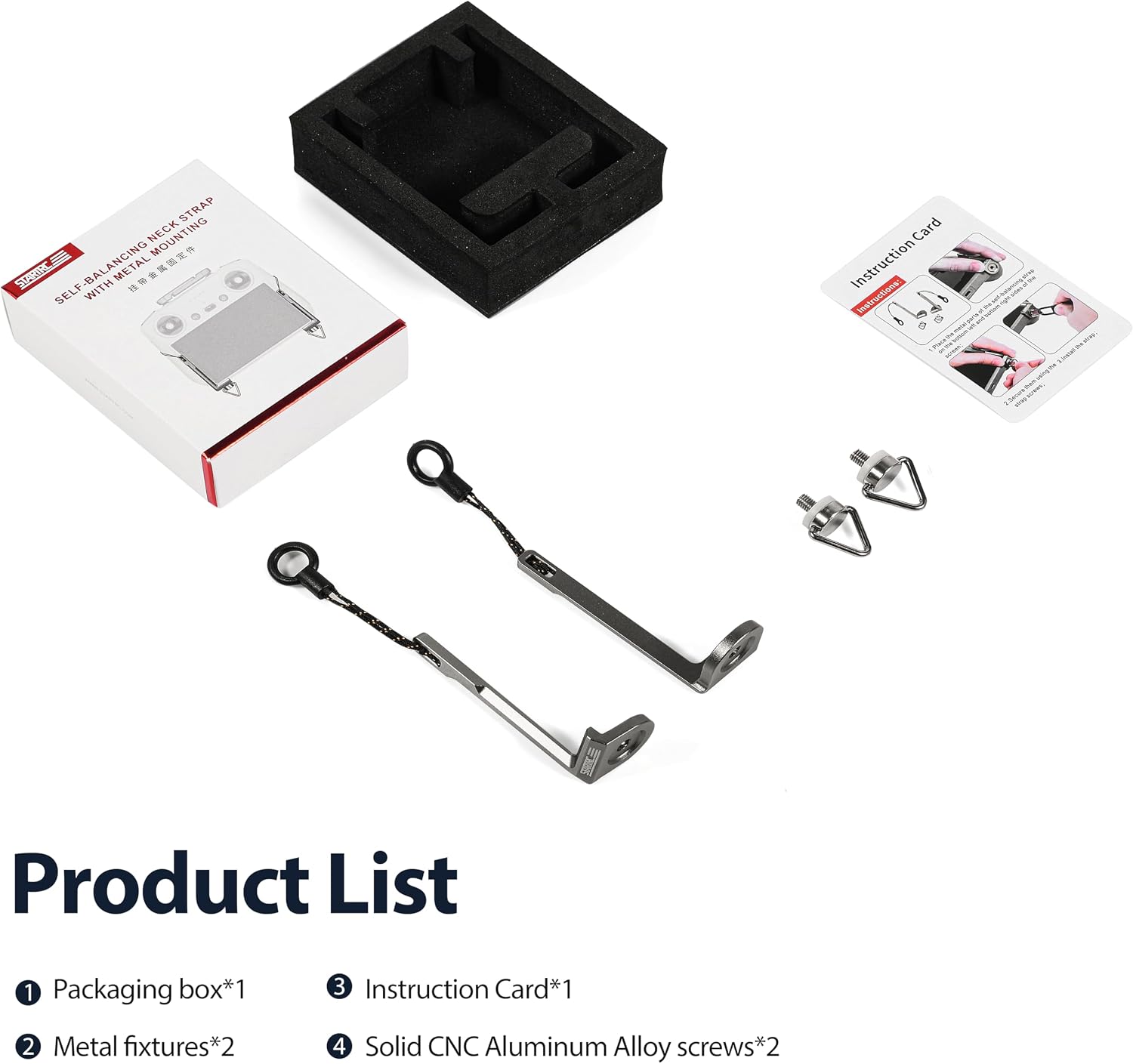 Detalle 2 de STARTRC Mini 5 Pro 2-in-1 metalen riembevestiging voor DJI RC 2/RC