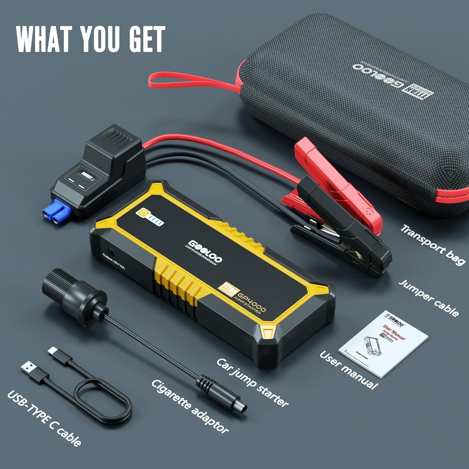 Thumbnail 6 de GOOLOO GP4000 Avviatore batteria 4000A