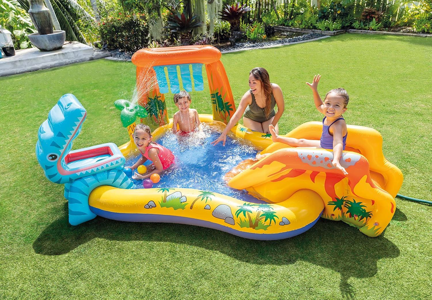 Detalle 2 de INTEX Centro Juegos Hinchable Dinosaurio 249x191 cm
