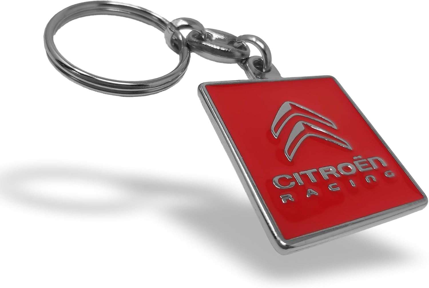 Detalle de Porte-clés officiel en métal 4R Quattroerre.it pour Citroën Racing – Rouge