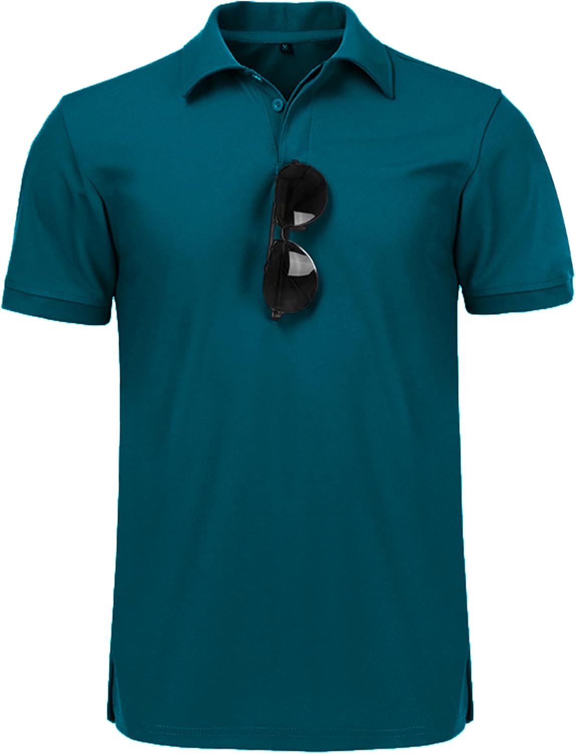 Detalle 2 de geeksport Poloshirt Herren Kurzarm – atmungsaktives Funktions-Polo aus Polyester