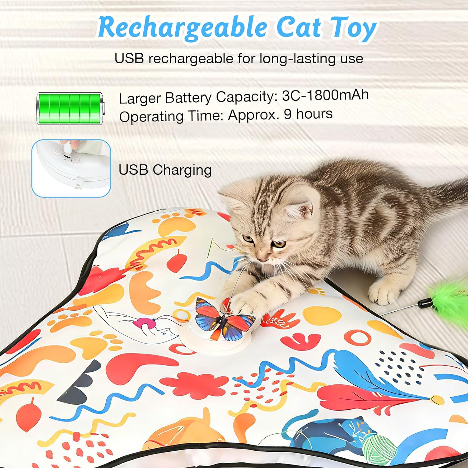 Thumbnail 3 de Cozary Giochi Interattivi per Gatti Gioco Elettrico