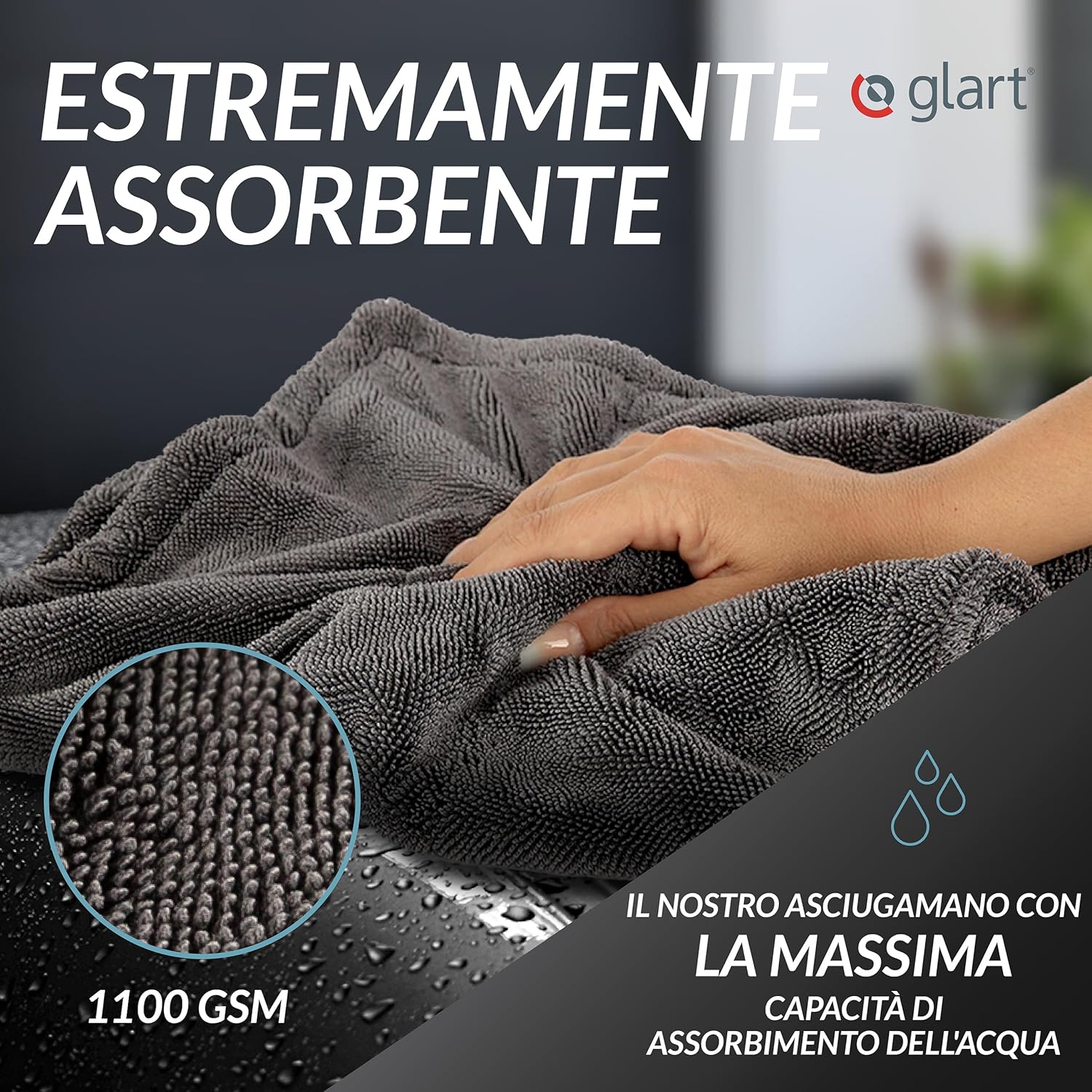 Thumbnail 2 de Glart 44TW68 panno asciugante auto 80x55 cm