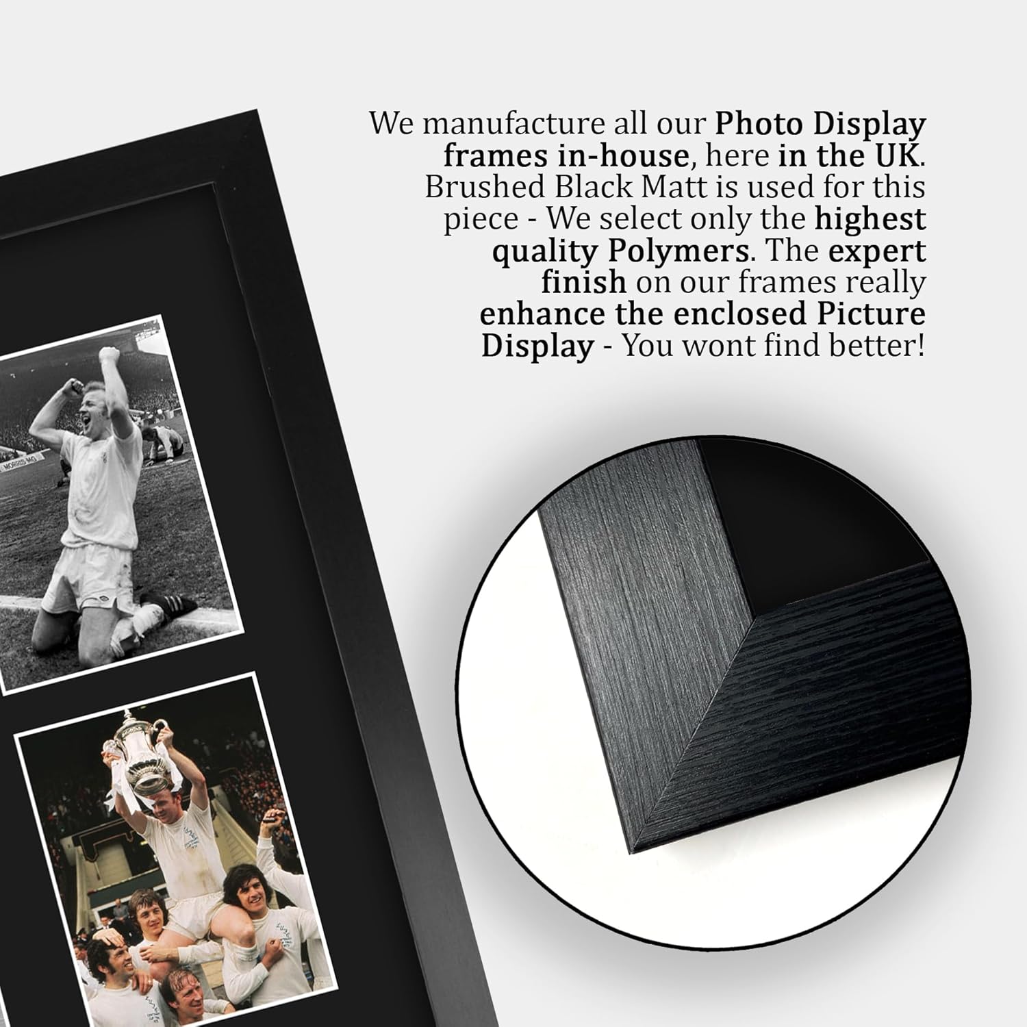 Thumbnail 5 de HWC Trading FR A3 Billy Bremner Leeds United framed signed autograph picture (A3 gift for football fans)