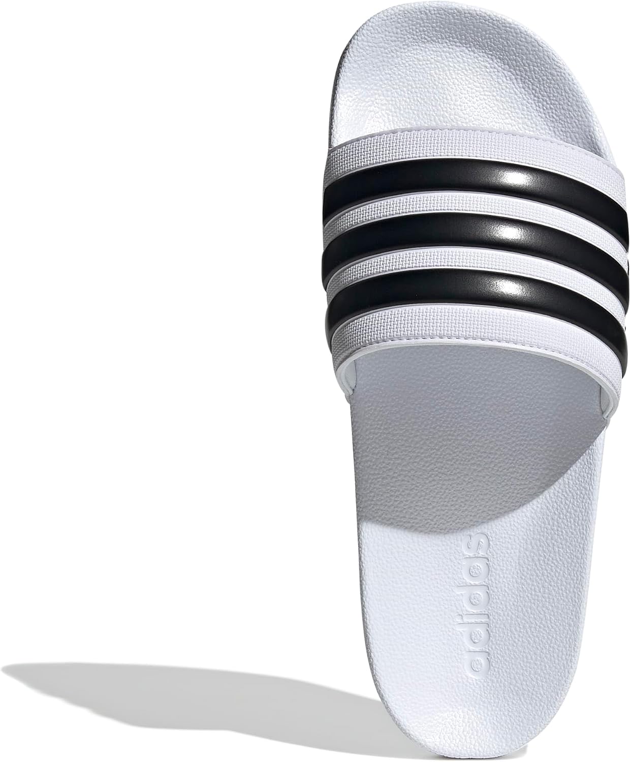 Detalle de Adidas Adilette Shower Slides Slipper unisex, Cloud White/Core Black/Cloud White, Größe 43 EU