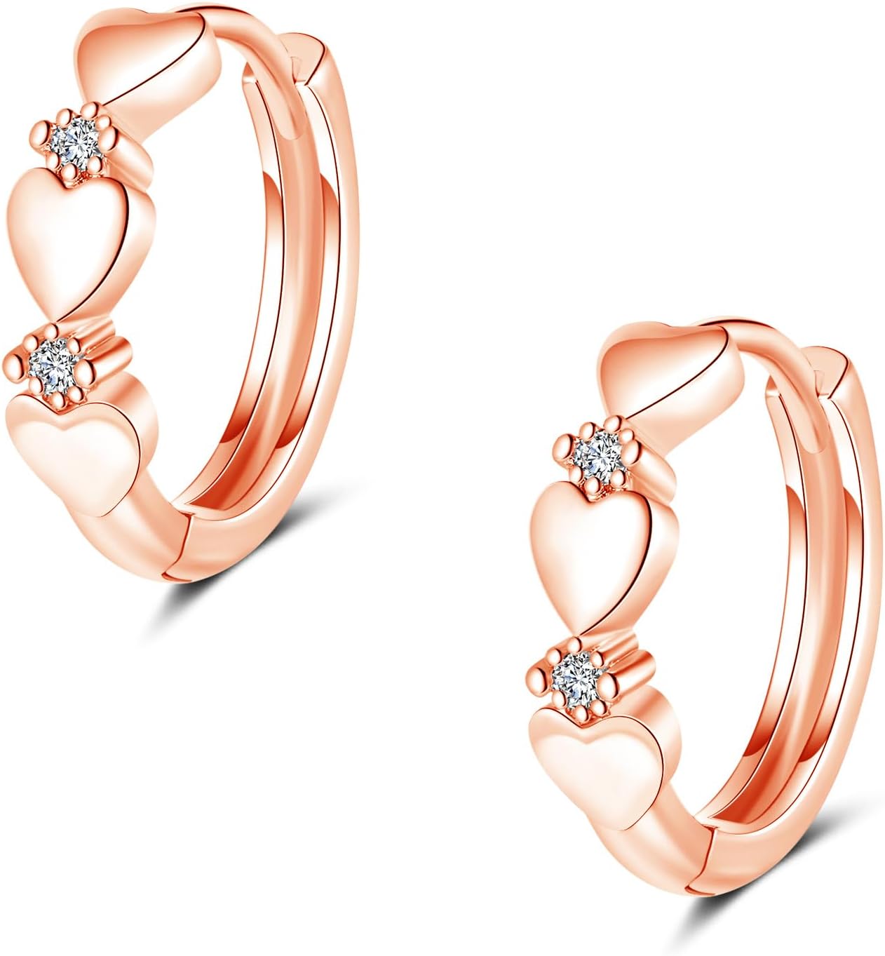 Thumbnail 6 de Loutade Creolen Silber Damen Ohrschmuck 5A Zirkonia