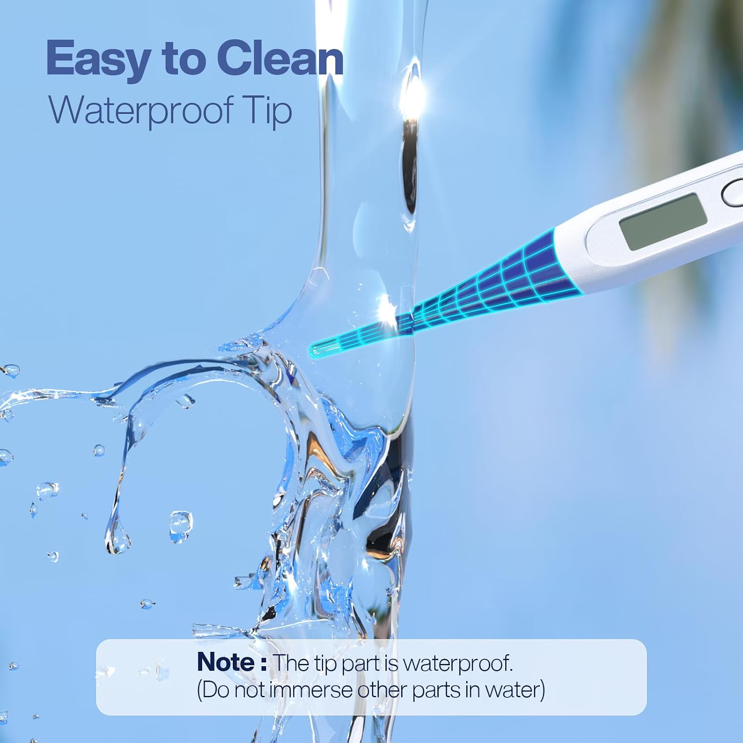 Detalle 1 de Boncare GF-MT501 Digital Thermometer, Dark Blue, 10-Second Reading