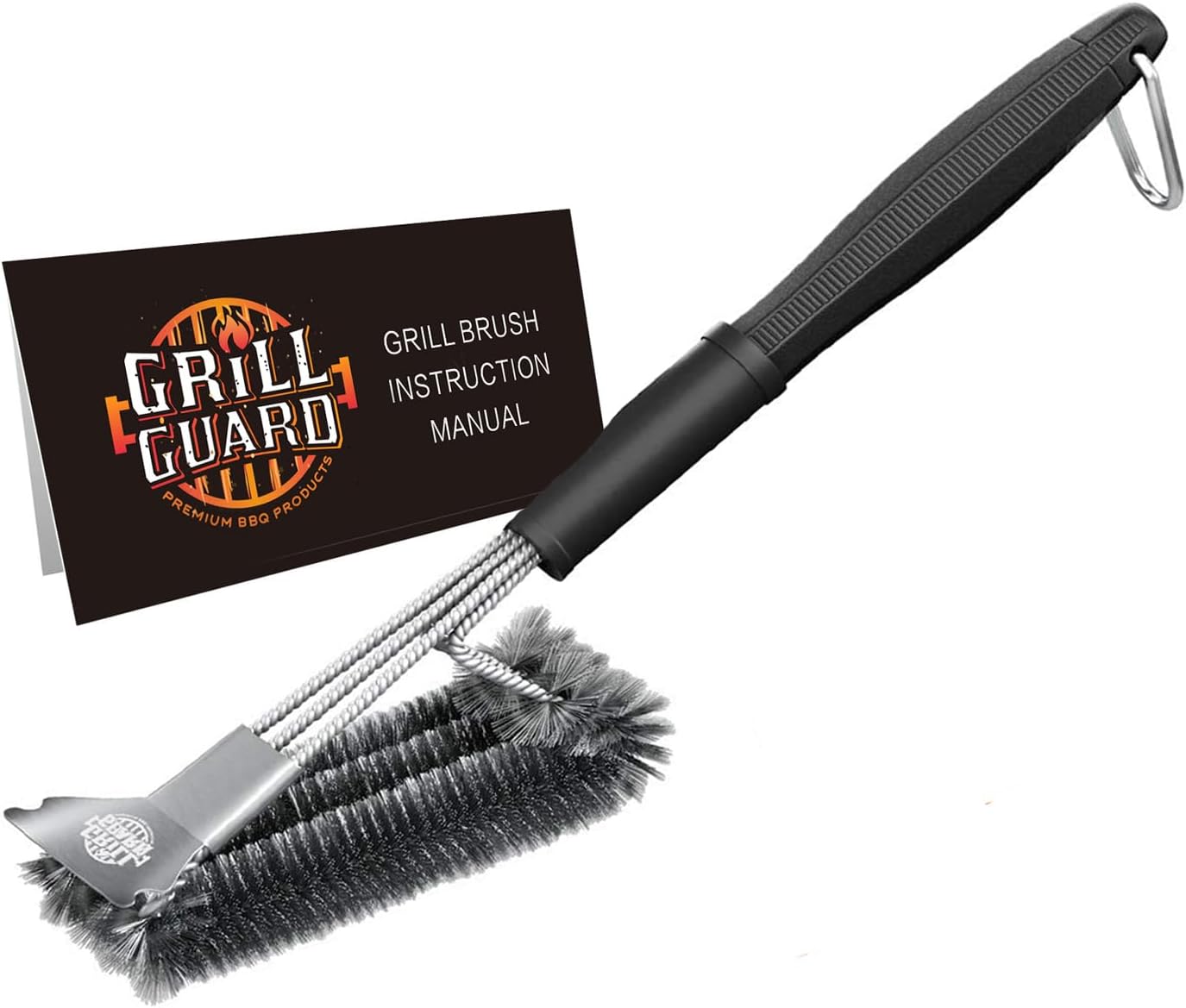 Thumbnail 6 de BBQ Grill Reinigungsbürste & Schaber – 45 cm Edelstahl-Grillbürste mit Schaber (3-in-1) für Weber Gas/Holzkohle/Elektro/Infrarot