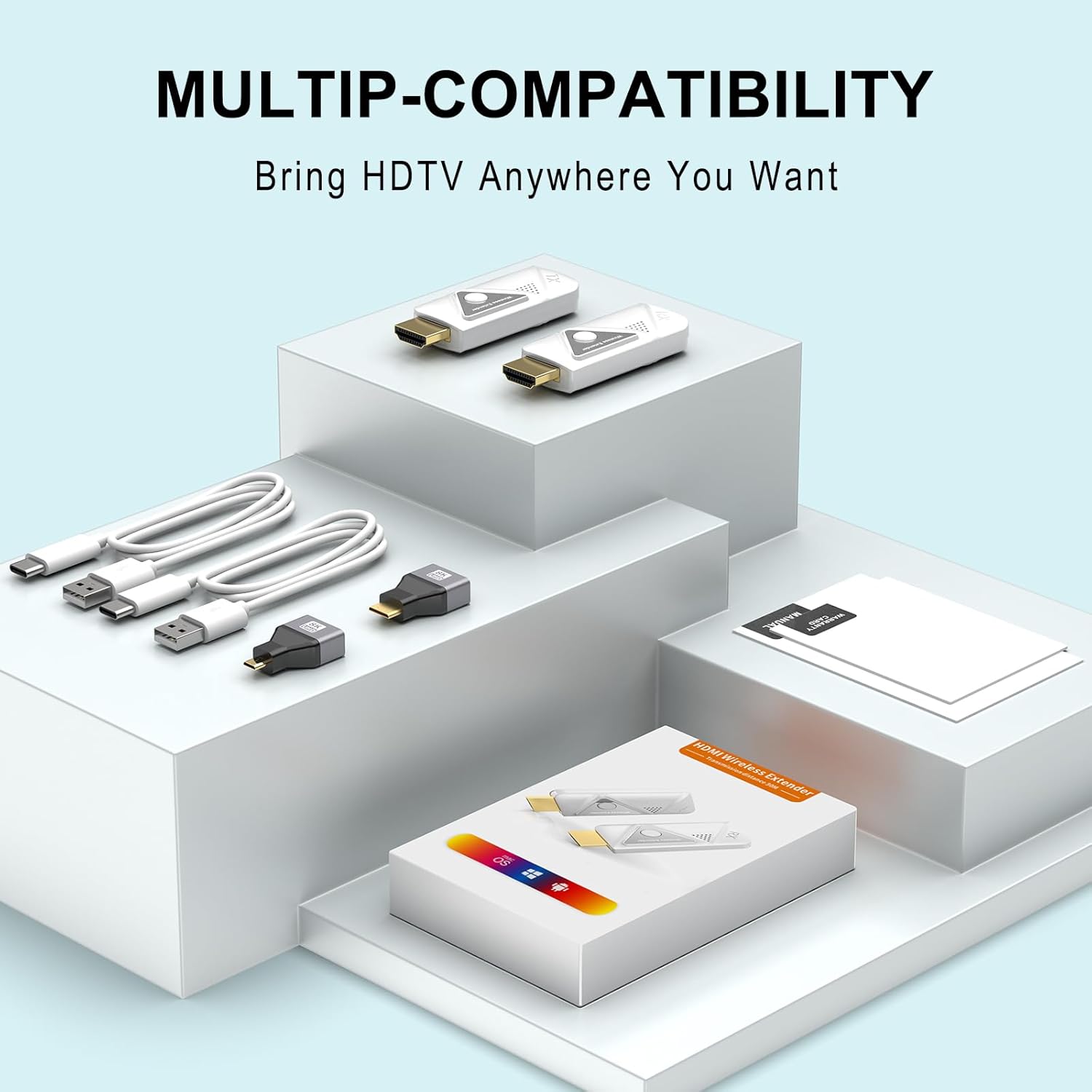 Thumbnail 6 de Wireless HDMI Transmitter and Receiver HDMI kabelloser Extender für Laptop 5G