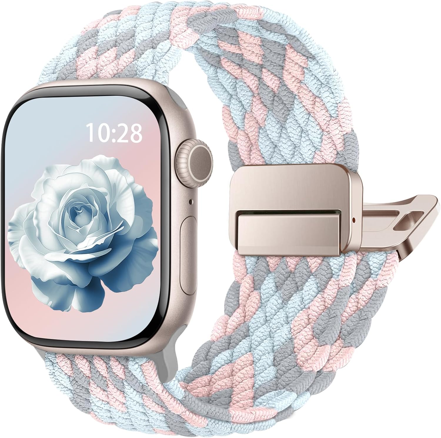 Detalle de Jiamus Geflochtenes Armband für Apple Watch 38–49 mm