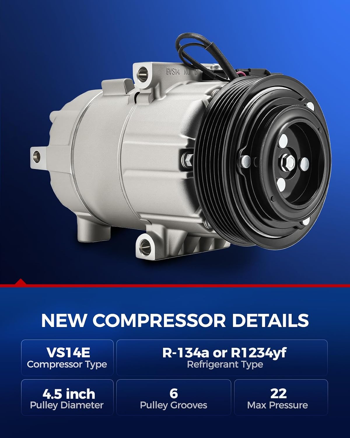 Detalle 2 de KAX AC Compressor with Clutch, CO11598C
