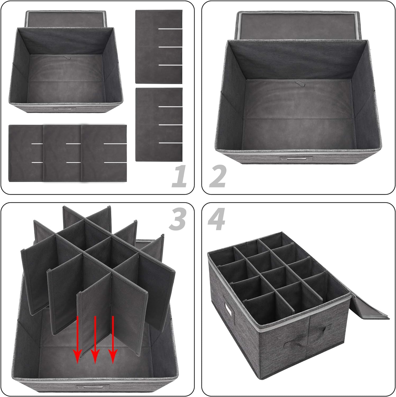 Thumbnail 5 de Stemware Storage Cases 12-Pack Grey