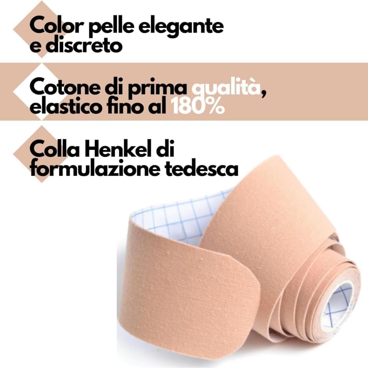 Thumbnail 2 de TAKE SPORT Kinesio Gentle : bande kinésiologique 5 x 5 m pour peaux sensibles