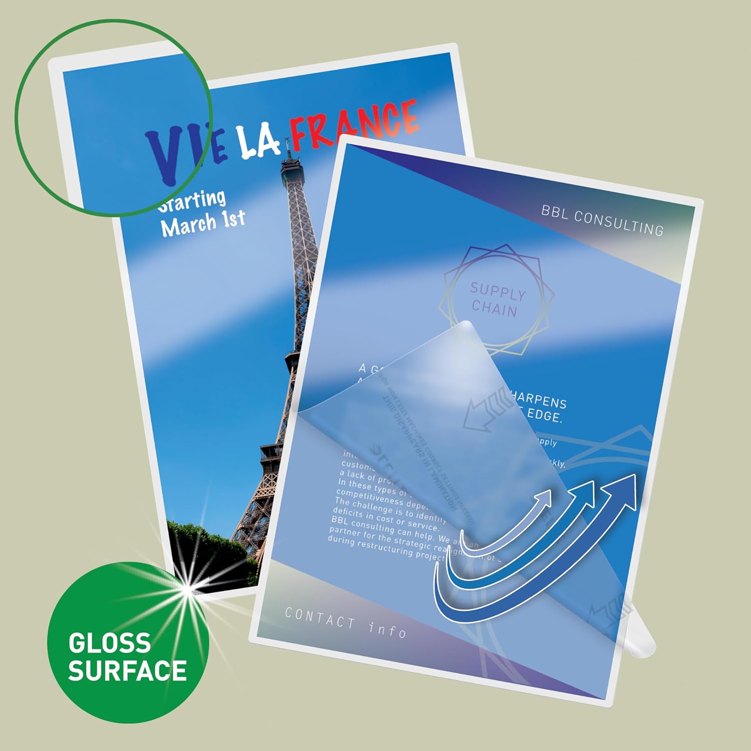 Thumbnail 1 de Leitz Heißlaminierfolien A4 100 Mikron, 100er Pack – Glänzend, Transparent, UDT-basiert