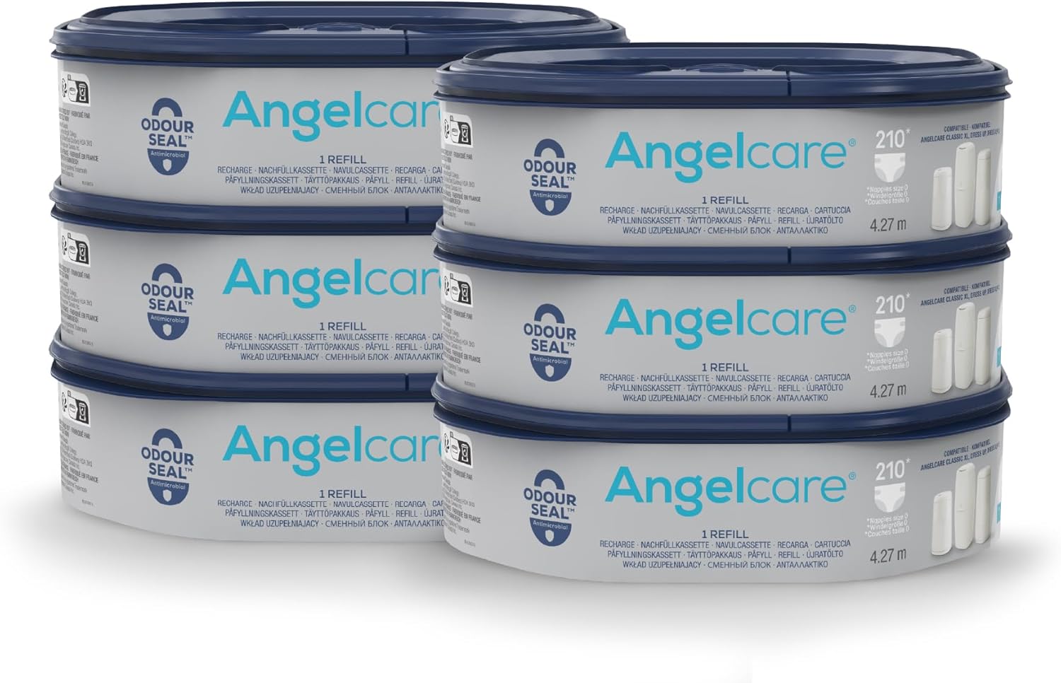 Detalle de Angelcare Ricarica mangiapannolini ottagonale – pacchetto da 6
