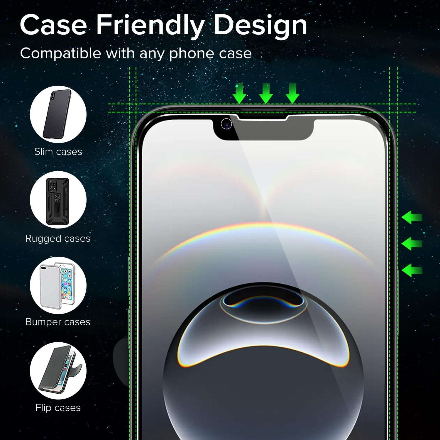 Thumbnail 4 de ivoler Verre trempé pour iPhone 17e / 16e / 14 / 13 Pro (6,1 pouces) – 2 films + kit d’installation