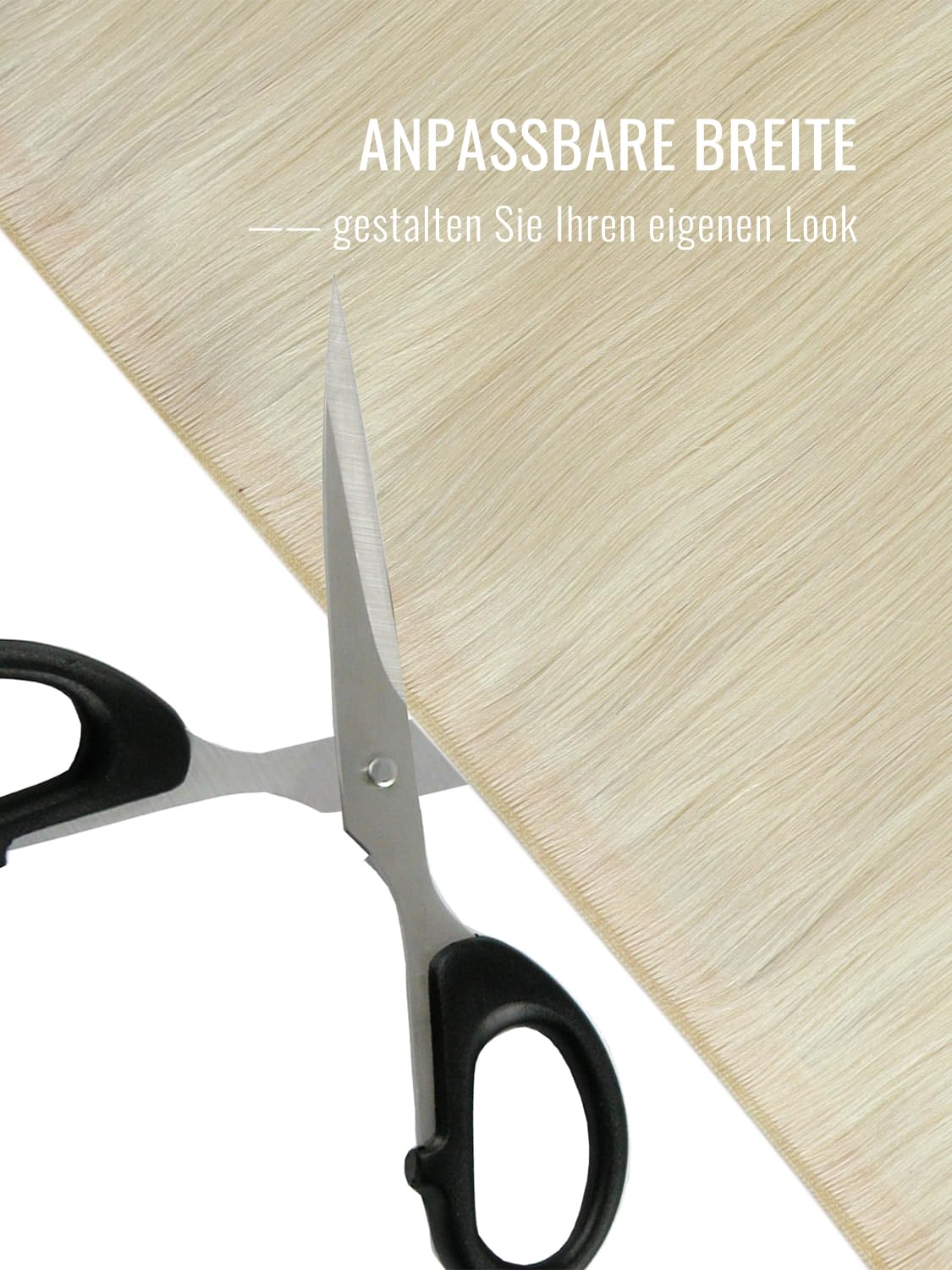 Thumbnail 4 de Fshine Long Tape Echthaar Tressen – Platinblond, 50 cm, Remy Echthaar, lange Tape-Weft