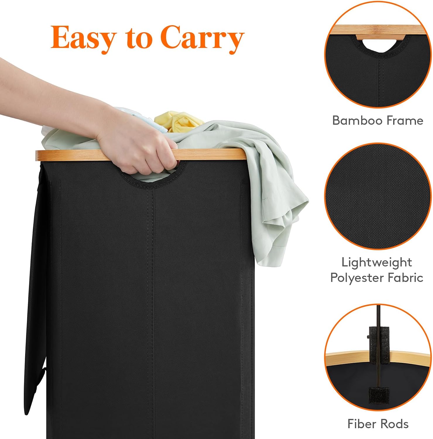 Detalle de Lifewit Laundry Hamper 150L