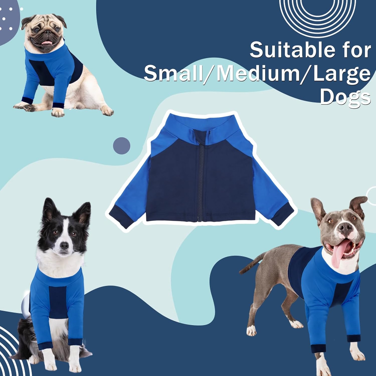 Thumbnail 4 de LeLePet Dog Recovery Suit for Front Legs