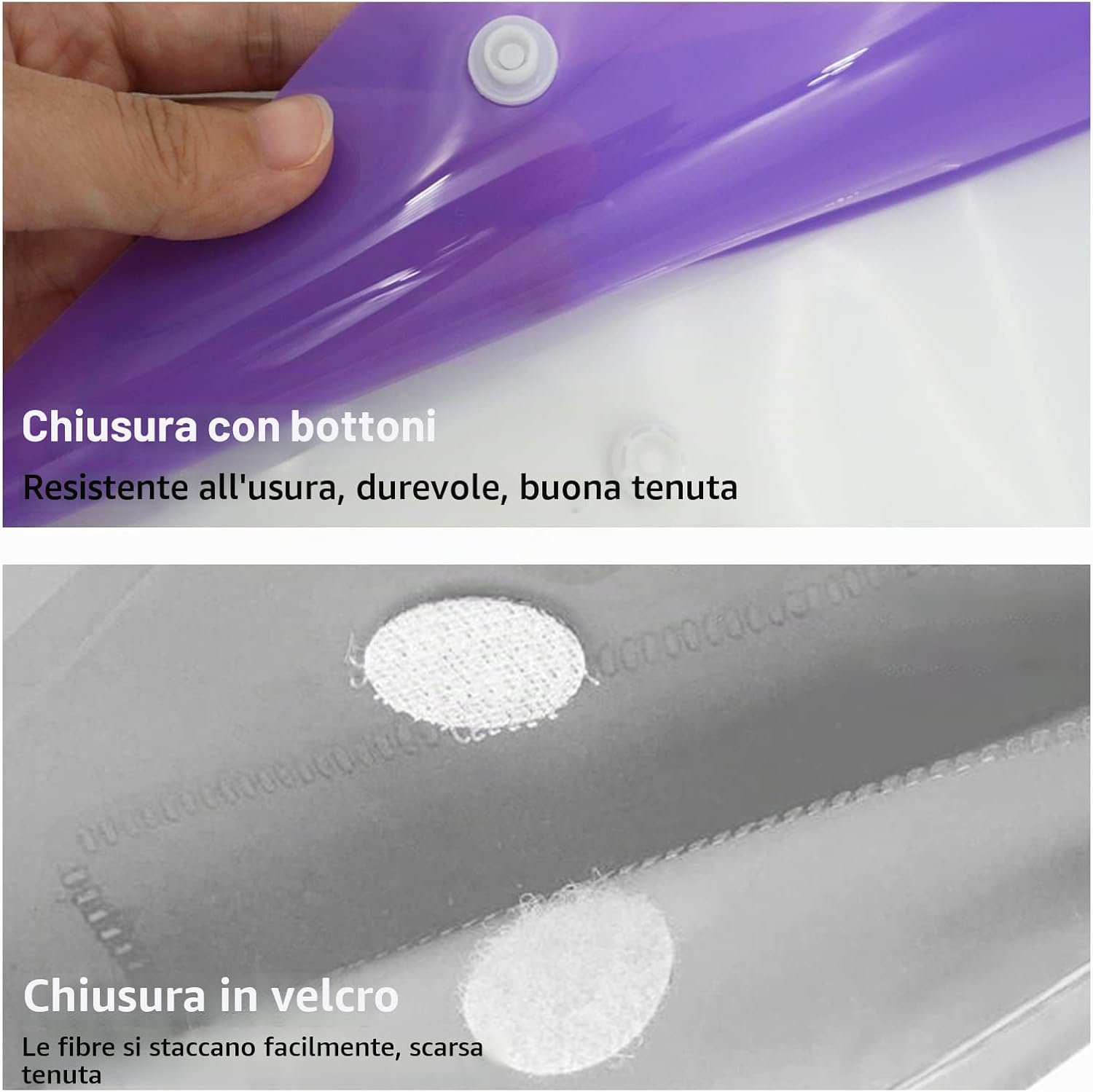 Thumbnail 6 de Ansook 14 Tasche A4 Espandibili: Portafogli e Cartelle in PP per Archiviazione Pratica