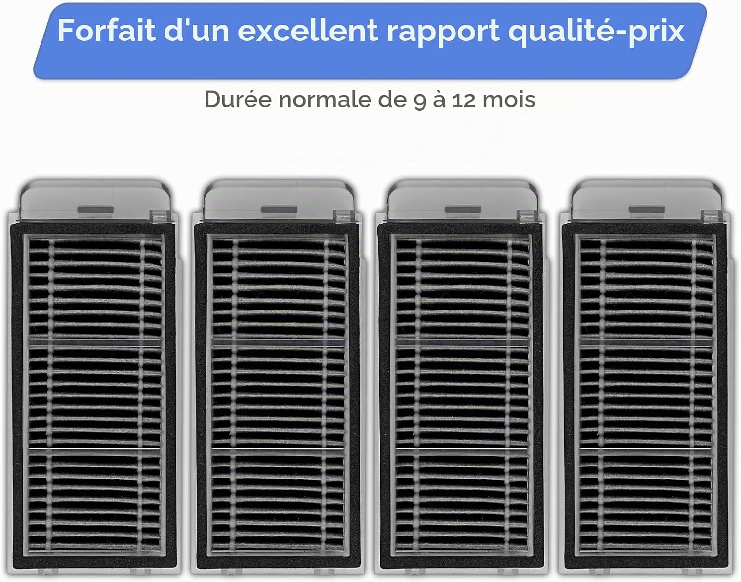 Detalle 1 de FILTERIST X50 Ultra HEPA-filters voor robotstofzuigers, set van 4