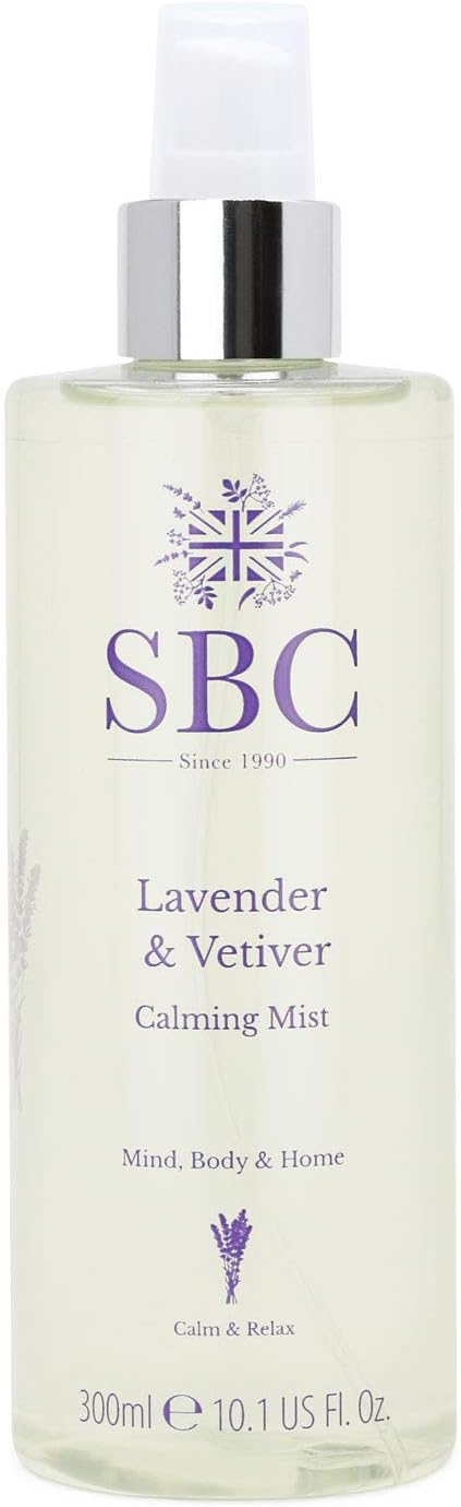 Detalle de SBC Skincare Lavender & Vetiver Calming Mist – 300ml (Vegan Friendly Sleep Spray)