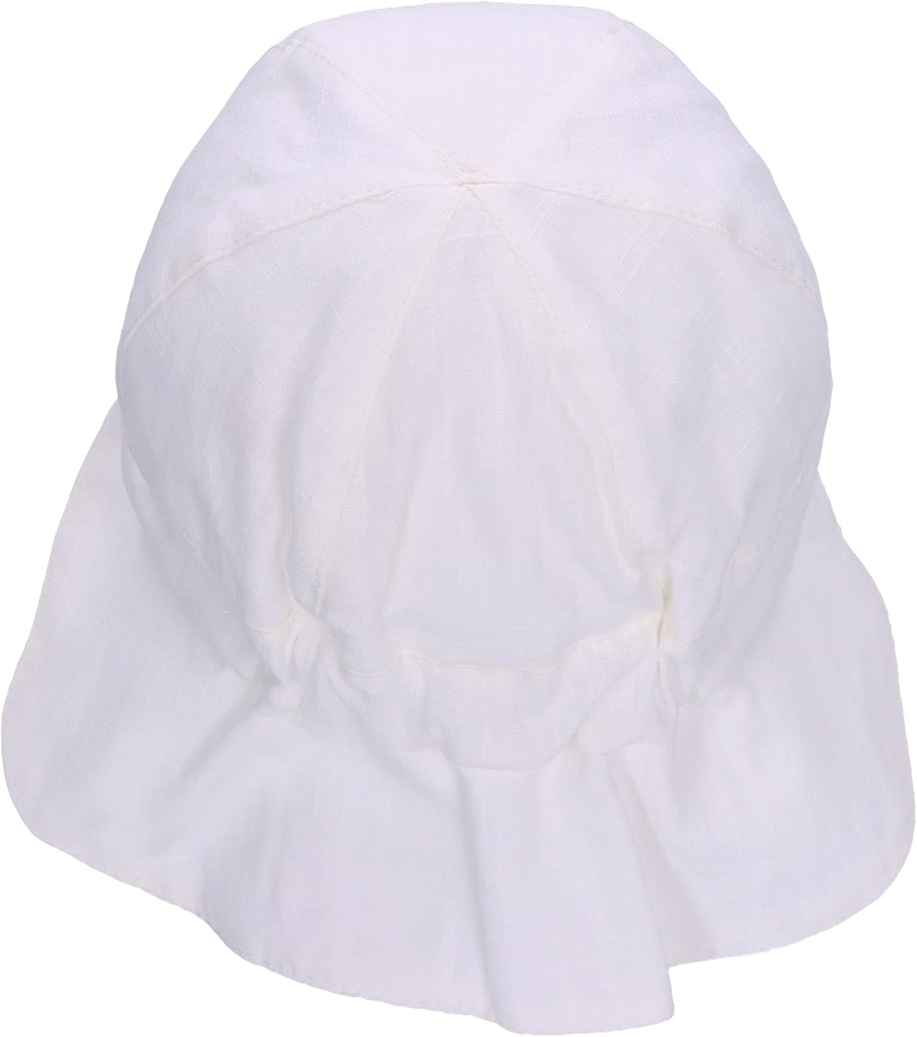 Detalle de Sterntaler Baby Schirmmütze unisex mit Nackenschutz in Leinenoptik