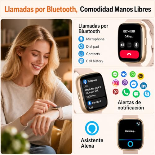 Thumbnail 2 de VRPEFIT – Smartwatch con llamadas Bluetooth, Alexa y 100+ modos deportivos