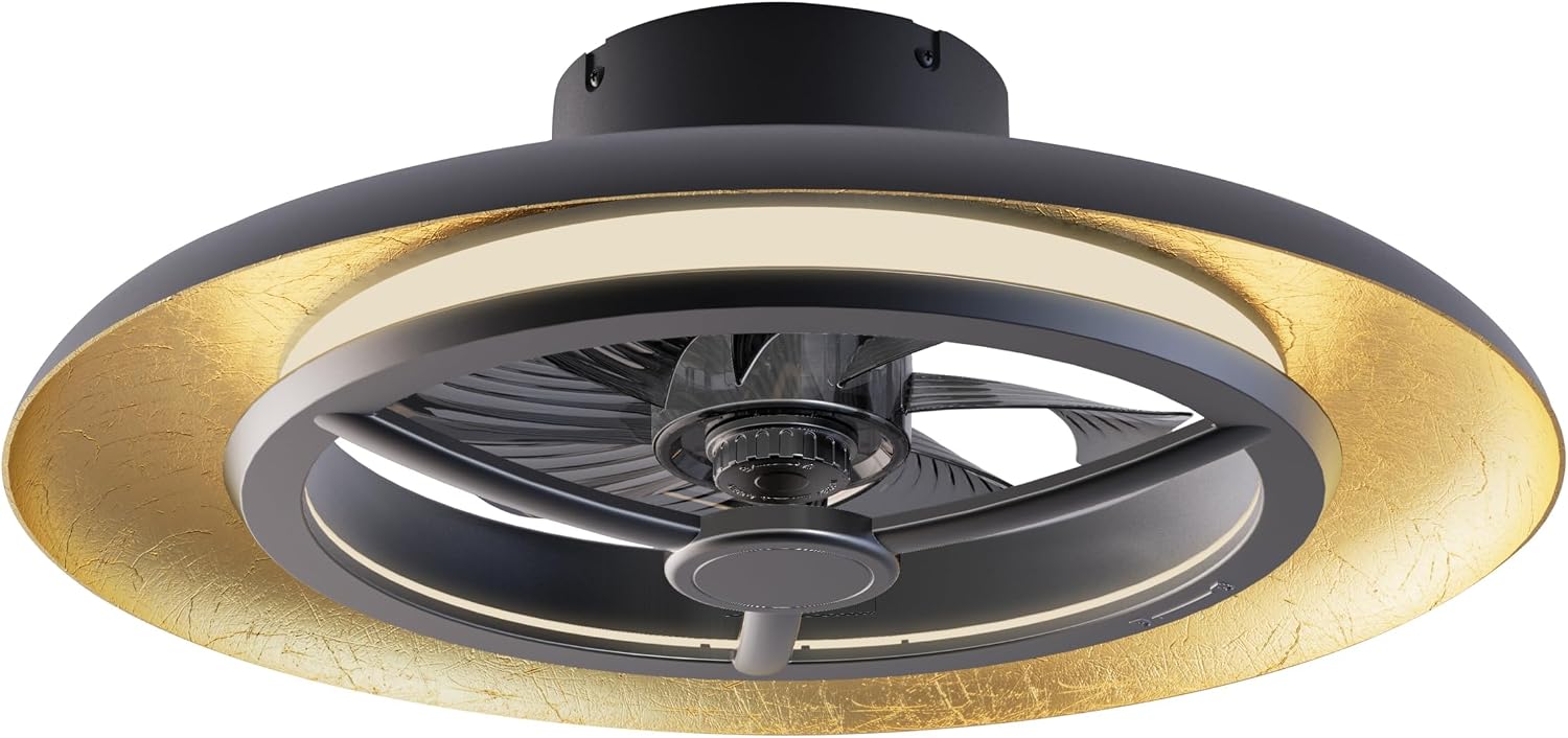 Detalle 2 de BKZO Smart LED Ceiling Light with Fan: Modern, Quiet, and Voice‑Controlled