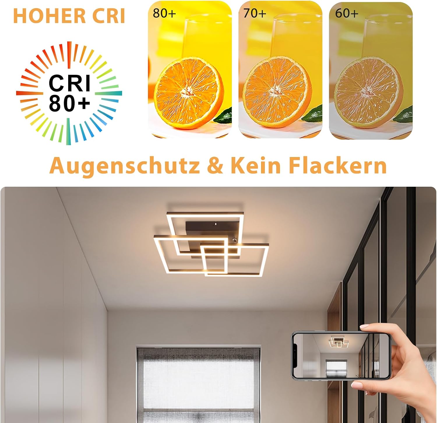 Thumbnail 6 de Homefire LED Deckenleuchte 36 W für Wohnzimmer