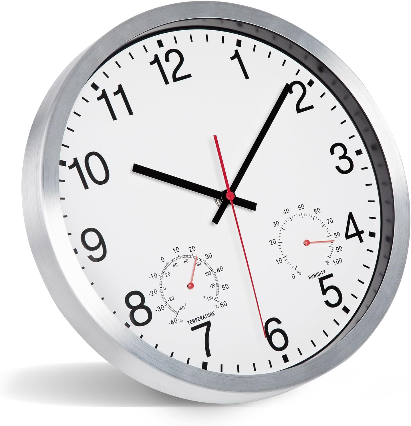 Thumbnail 5 de ACCSHINE Horloge murale étanche väggklocka, 30 cm, termometer och hygrometer