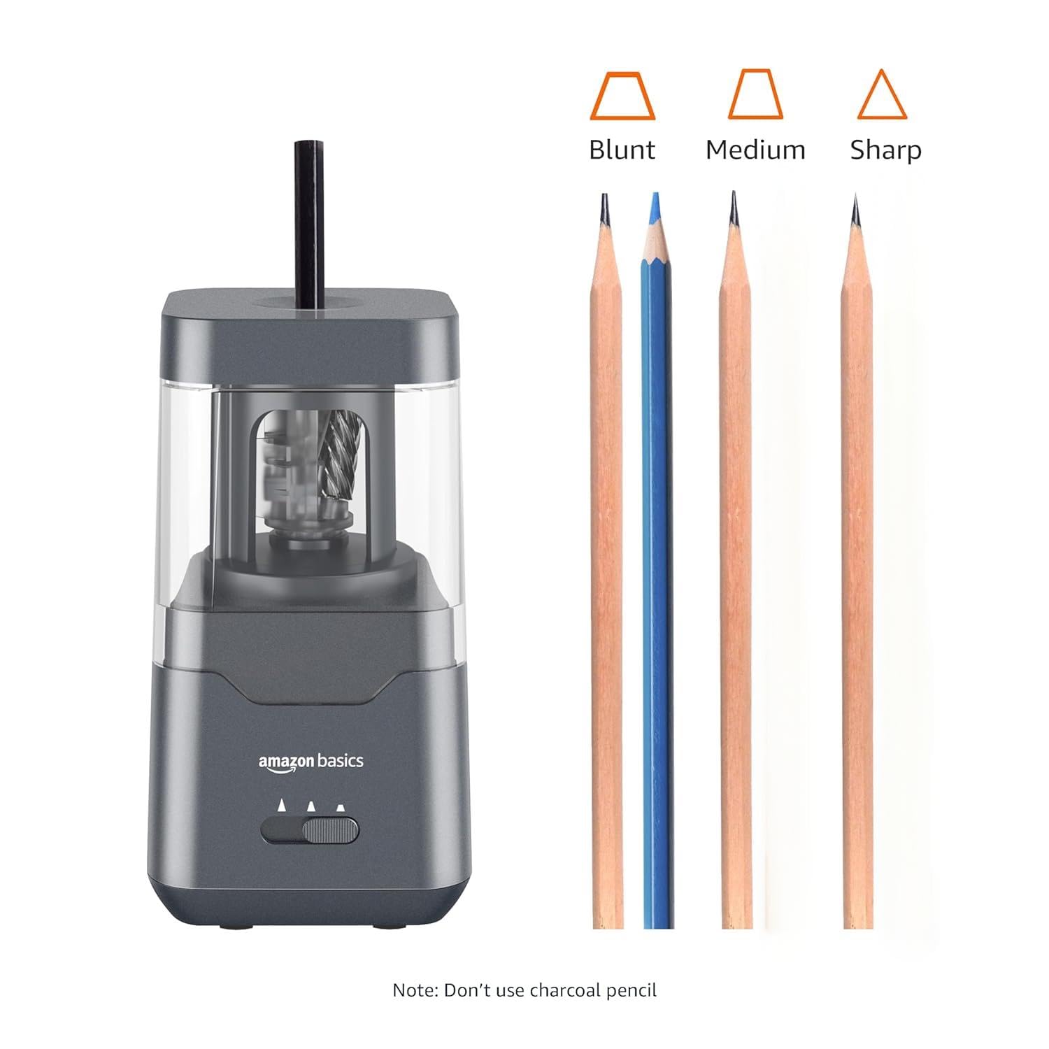 Thumbnail 2 de Amazon Basics Portable Electric Pencil Sharpener 7.1 cm ✏️