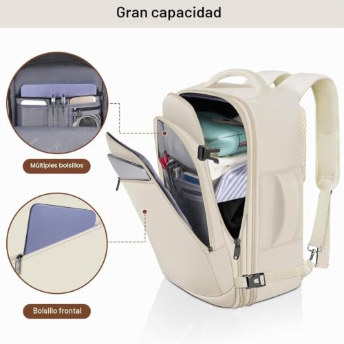 Thumbnail 5 de MATEIN Mochila de cabina expandible 40x30x20 cm | Cabina hombre/mujer, 30 L extra
