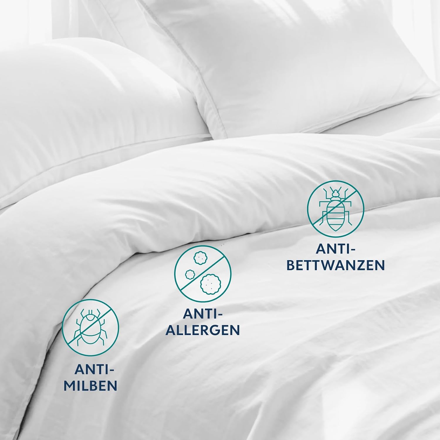 Thumbnail 5 de Dreamzie Milbenbezug Bettdecke 135x200 cm