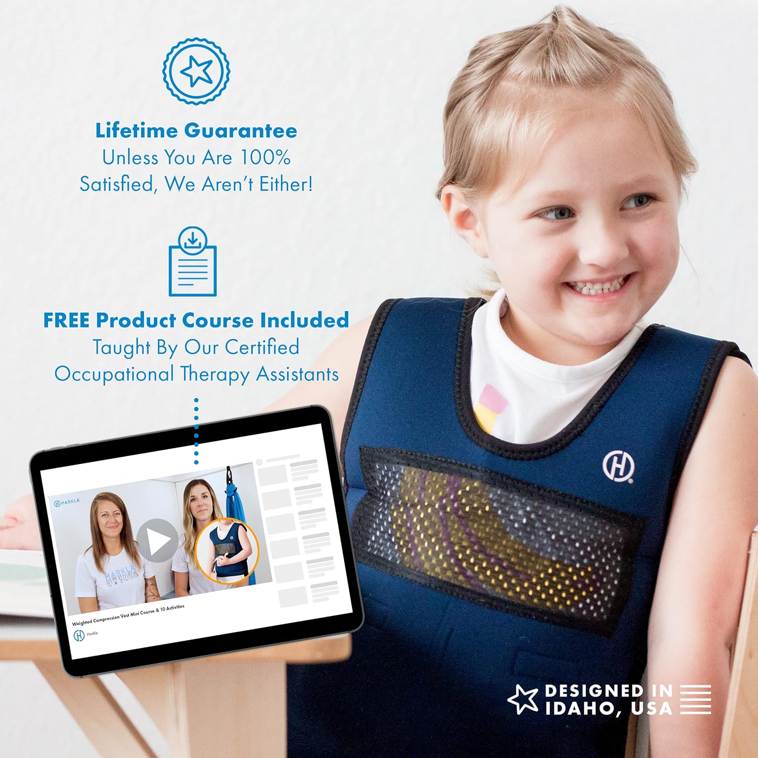 Detalle 1 de Harkla Weighted Vest for Kids, Large