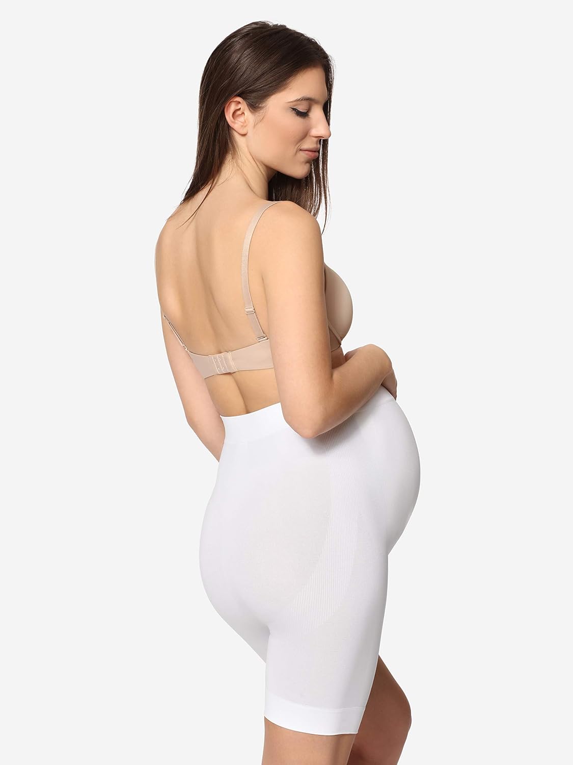 Thumbnail 3 de Be Mammy Shorts de Maternité – Taille haute sans coutures latérales, microfibre douce avec aloe et jojoba
