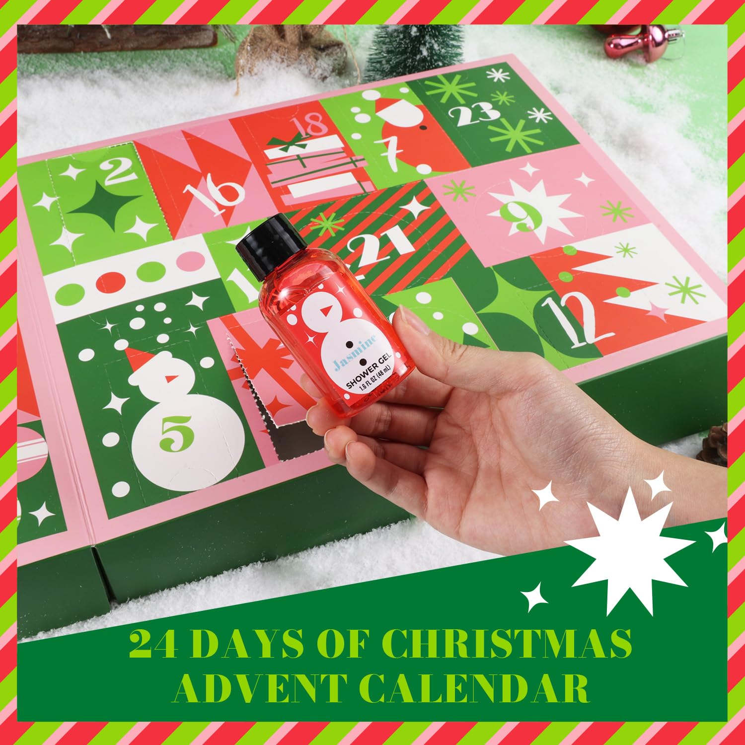 Thumbnail 3 de 2026 24-Day Skincare Advent Calendar for Women, 24-Piece Bath Gift Set