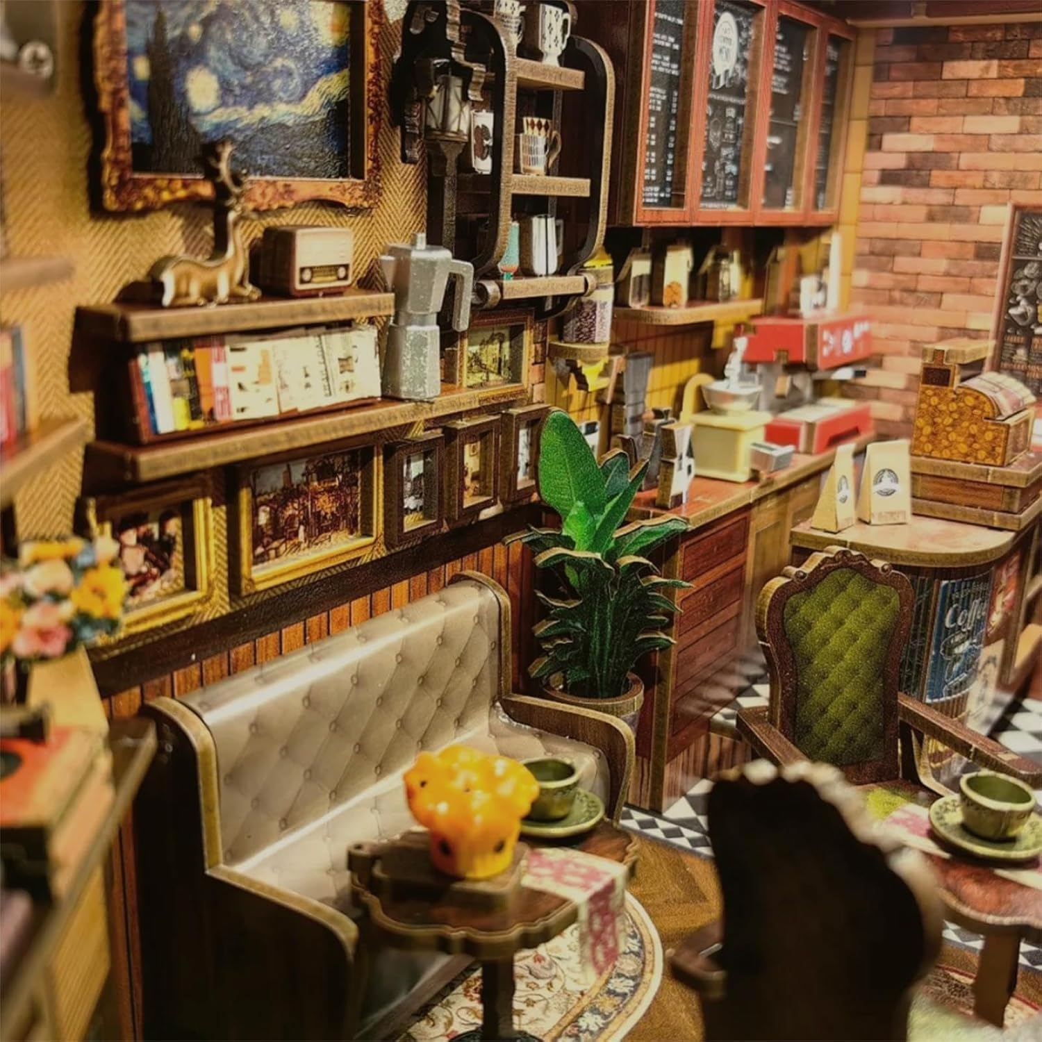 Thumbnail 4 de CUTEBEE Book Nook Kit DIY corner coffee shop