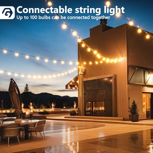 Thumbnail 6 de Guirlande Guinguette Extérieure G40 avec Télécommande GPATIO — 30 m, 50 LED + 2 de Rechange, Imperméable, Dimmable