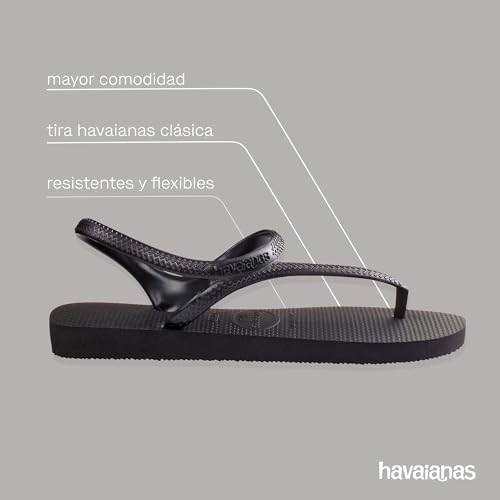 Thumbnail 4 de Havaianas Flash Urban para mujer: sandalias planas con tiras metálicas y cierre en el tobillo