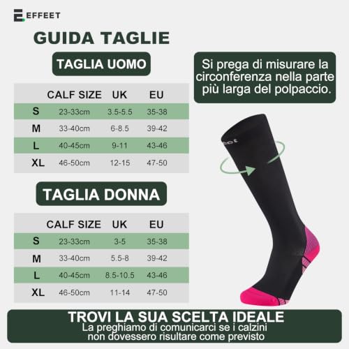 Thumbnail 4 de Effeet calze a compressione graduata imbottite, 20-30 mmHg, 2 paia