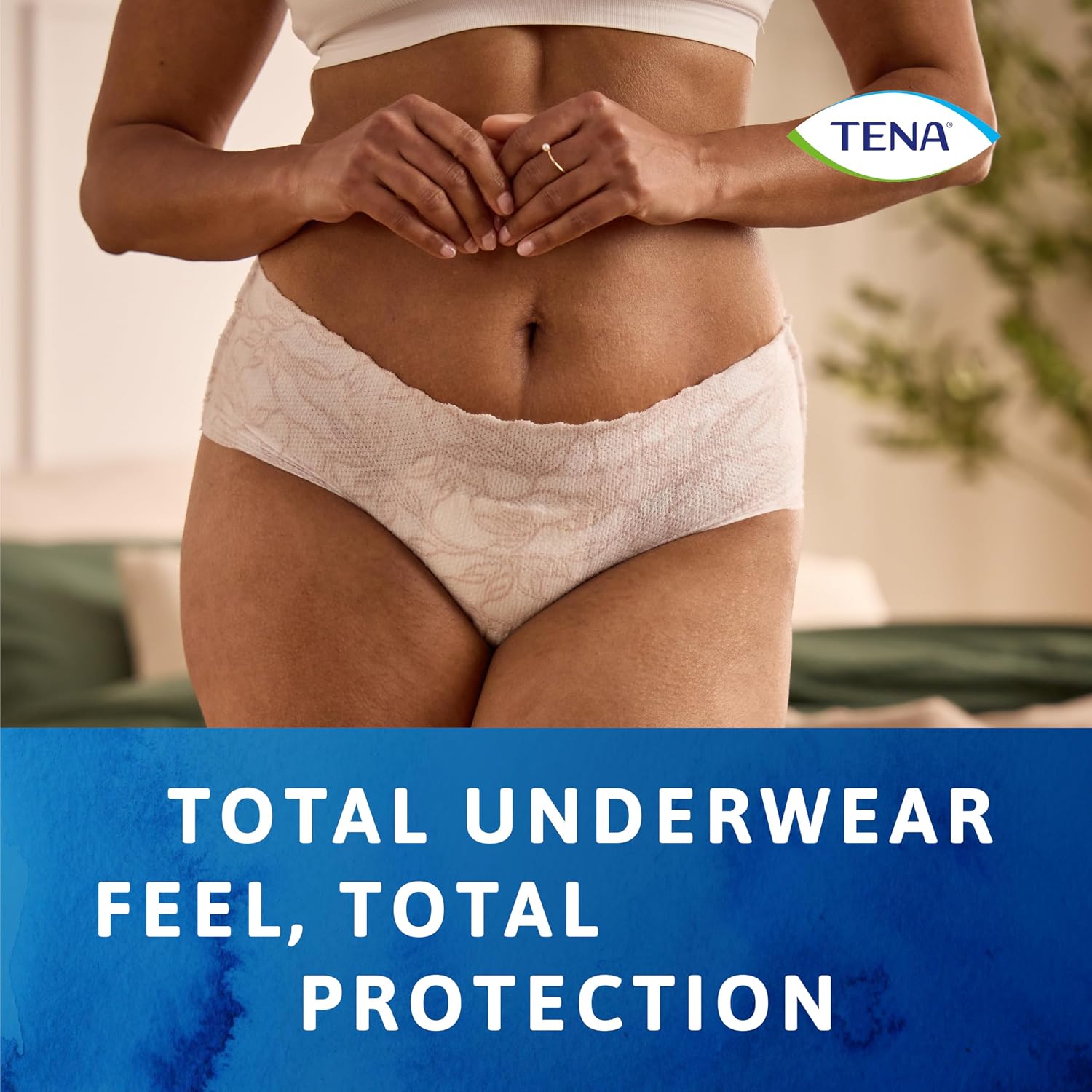 Detalle de TENA Silhouette Plus Low Waist Incontinence Pants (30 pairs) for Women – Large, 95–125 cm
