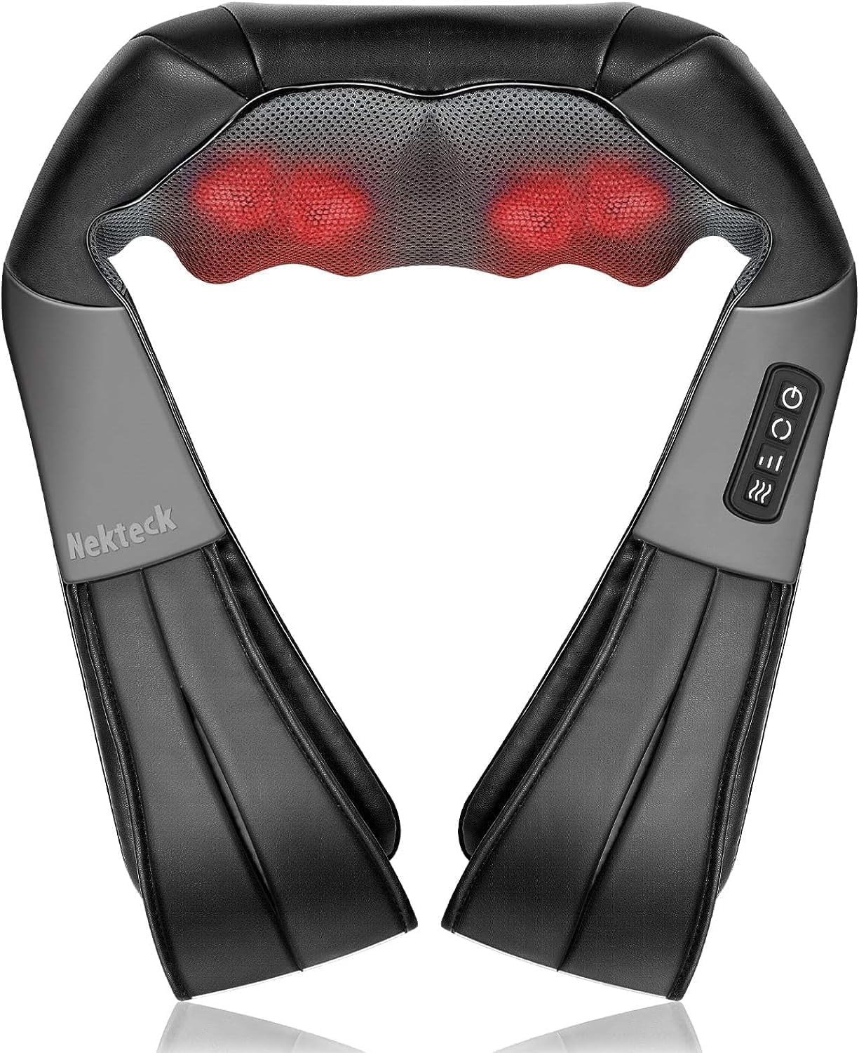 Detalle de Nekteck Massage du cou et du dos Shiatsu 3D avec chaleur — massage profond et doux pour le corps
