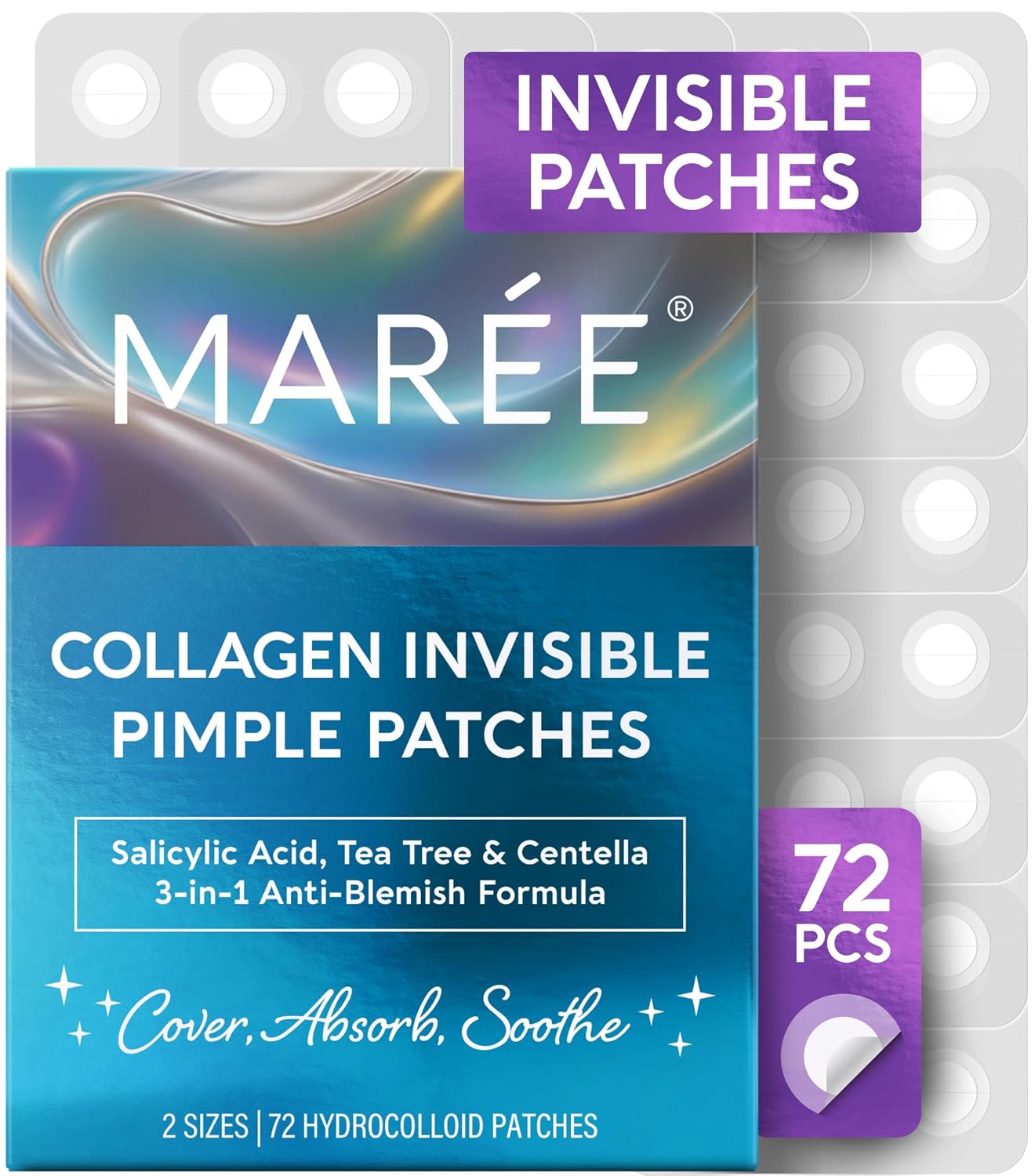 Detalle de MAREE Invisible Pimple Patches 72 acne dots