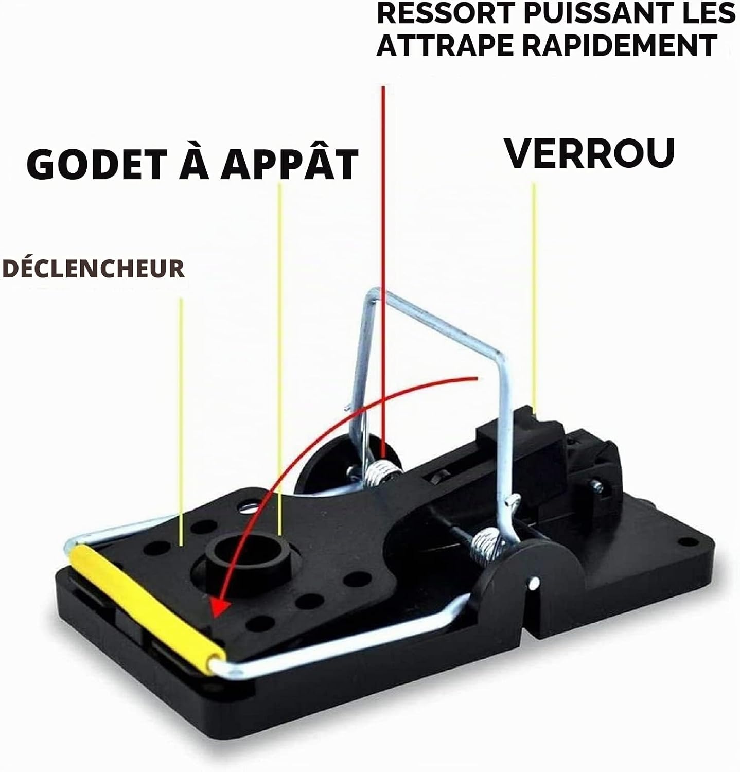 Detalle de ASPECTEK HR19031 rattenvallen, herbruikbaar en zonder gif, set van 2