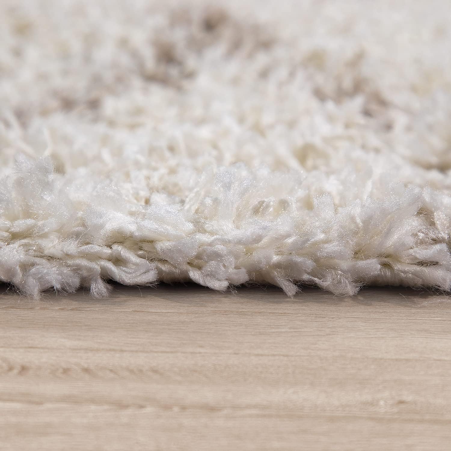 Detalle 2 de Paco Home Alfombra Shaggy Crema Beige 80cm Boho Escandinava